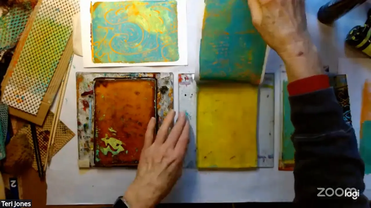 Exploring various mark making techniques