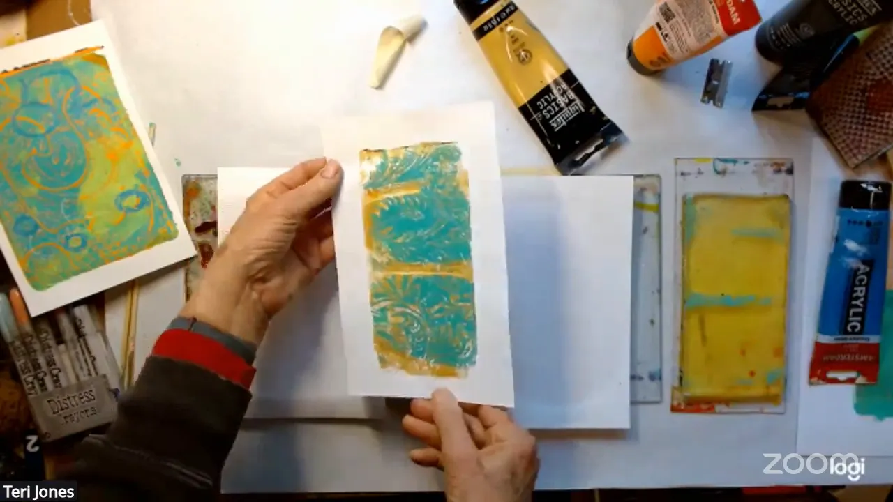 Combining different mark making techniques