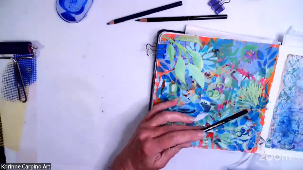Layering techniques in mark making