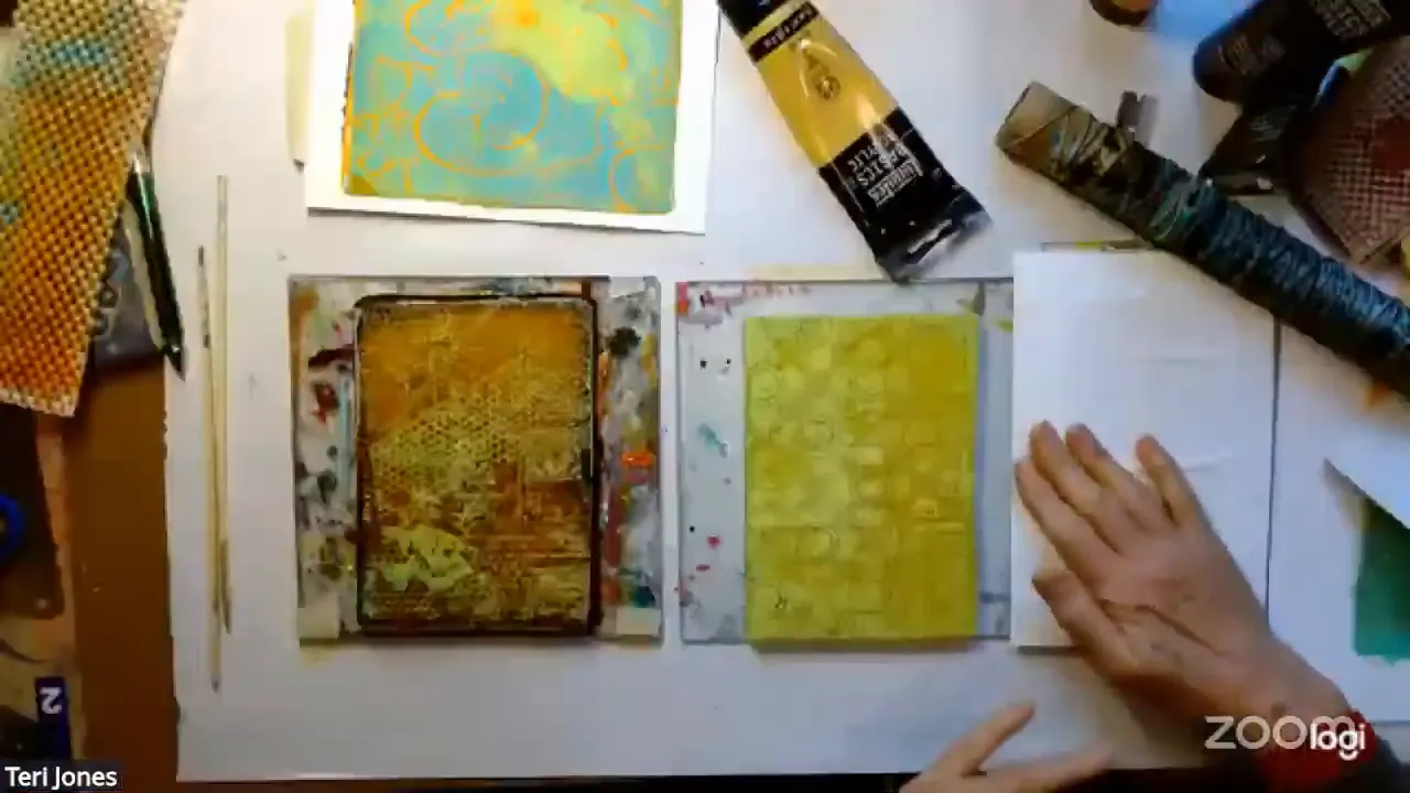 Using bubble wrap for mark making