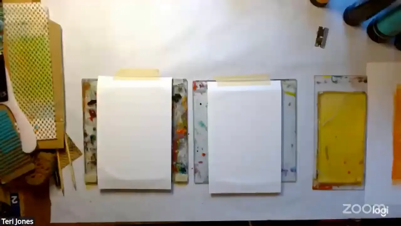 Setting up the workspace for mark making