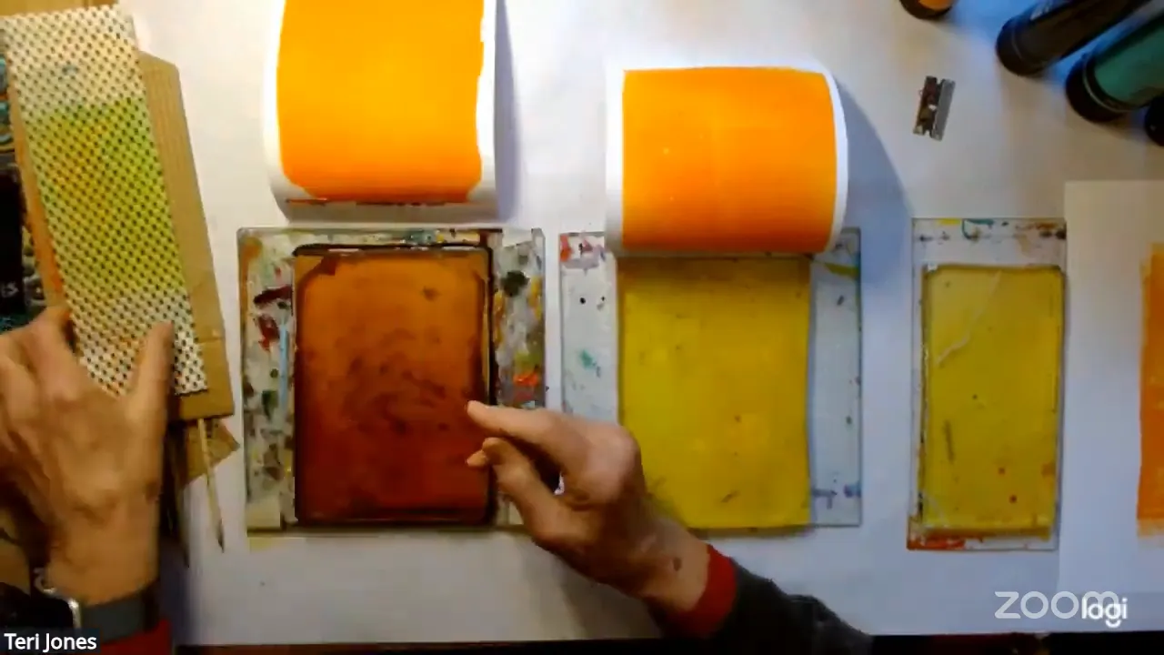 Various tools for mark making