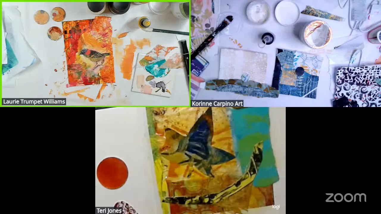 Q&A session about collage techniques