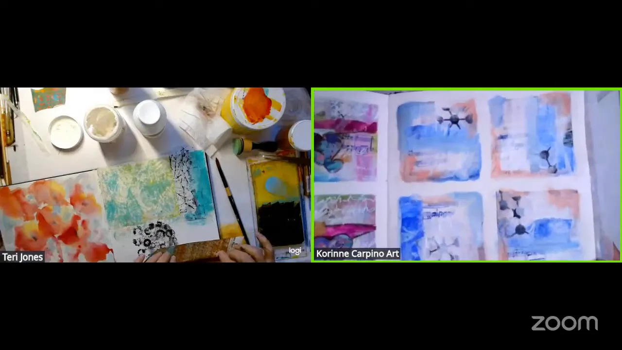 Reflecting on mixed media process