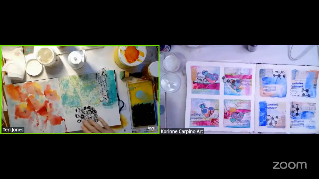 Color palette for mixed media