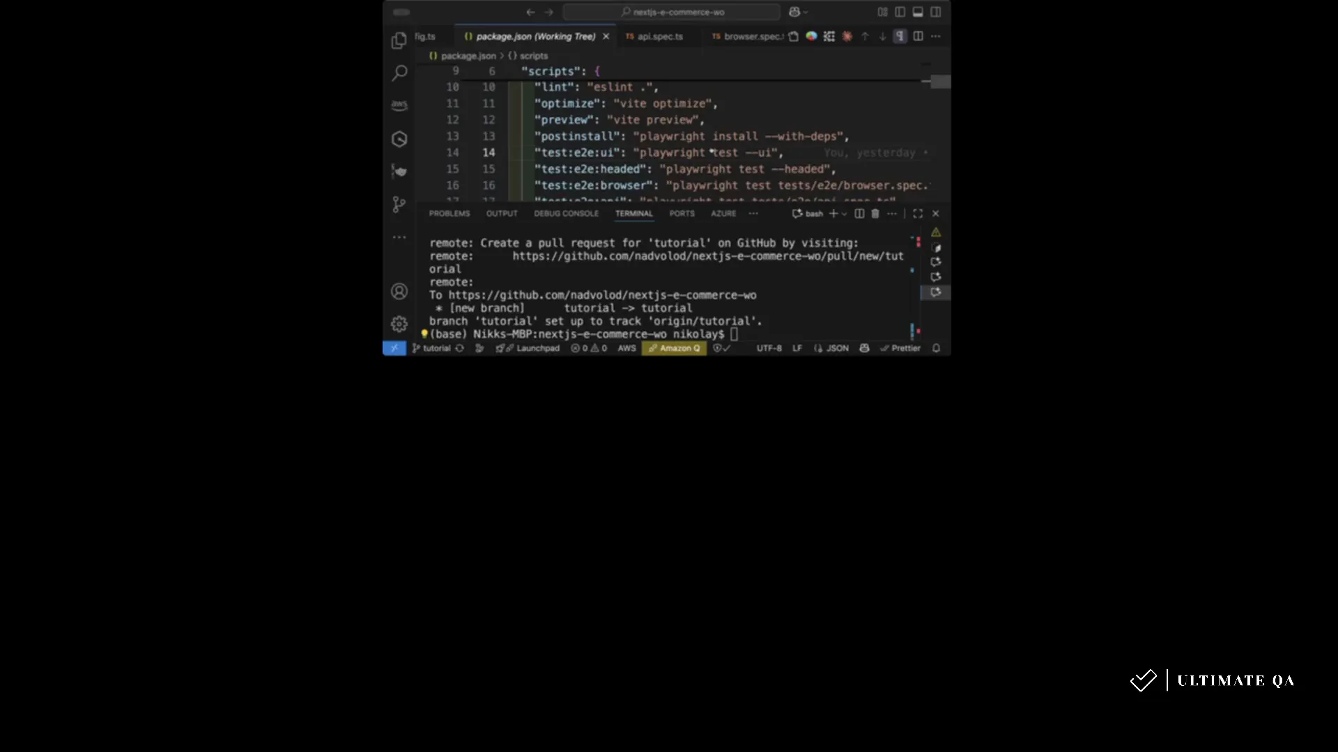 Creating a pull request to trigger CI pipeline