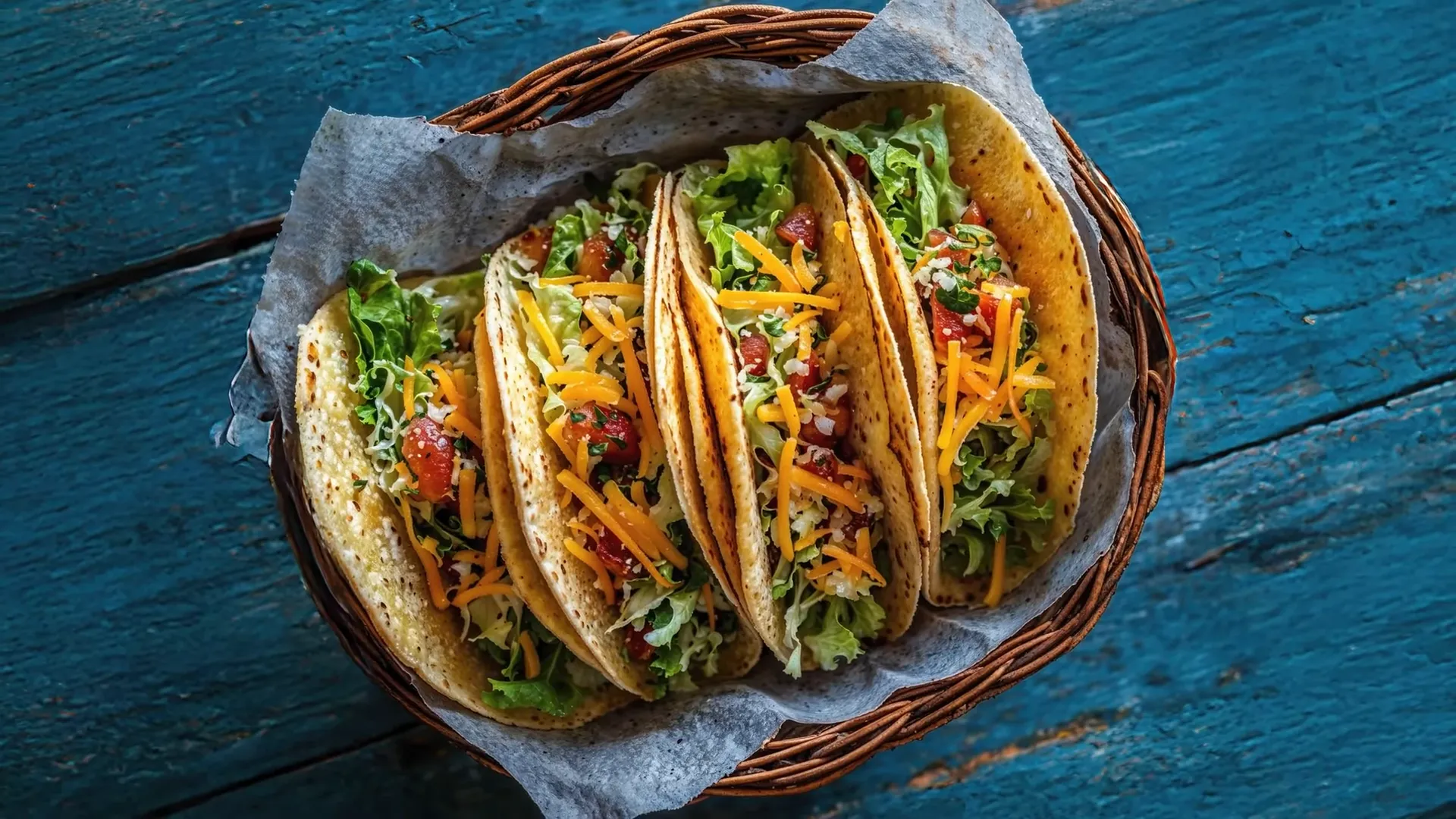 breakfast tacos topped with scrambled eggs and guacamole