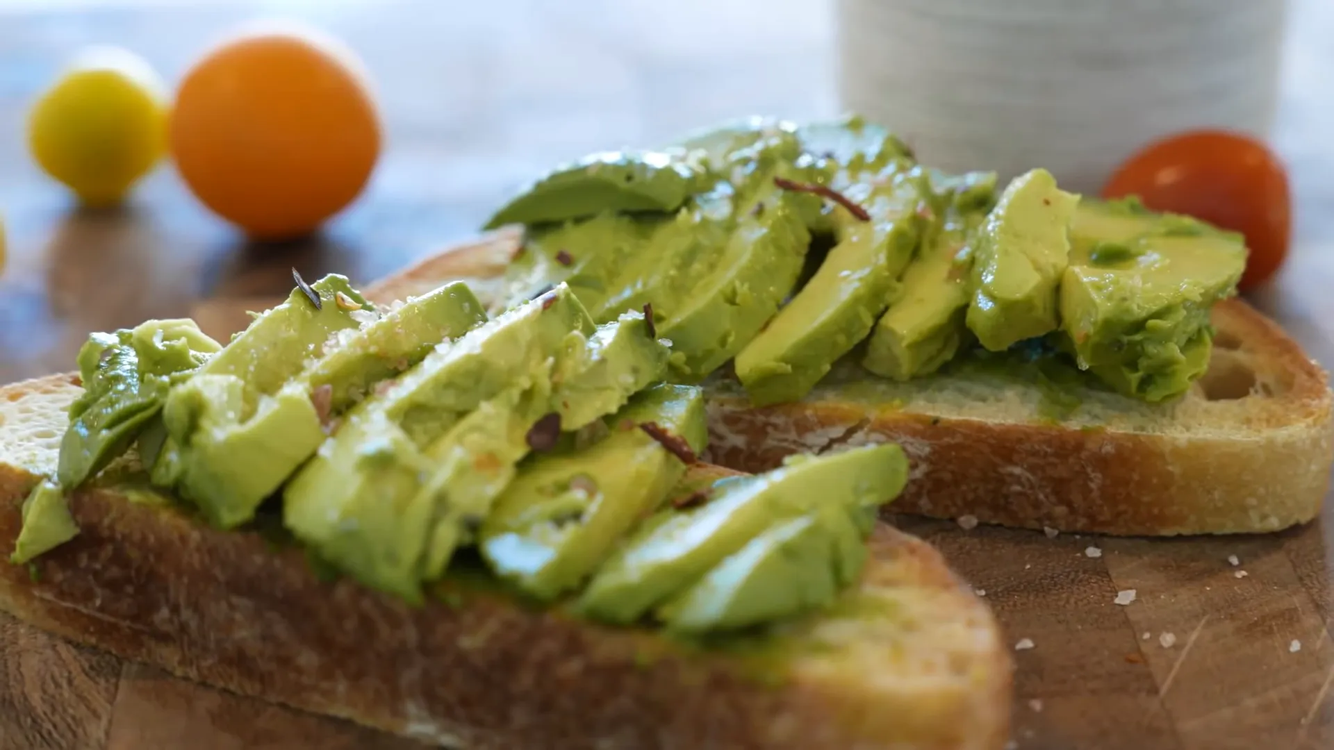 avocado toast on whole grain bread