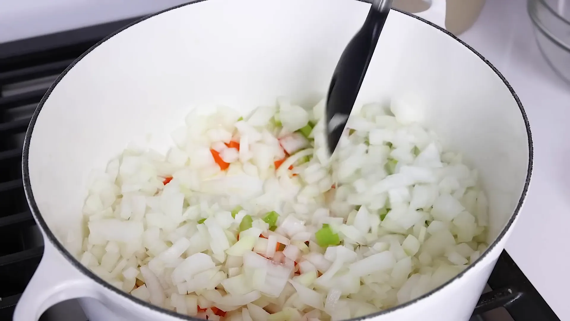 Sautéing vegetables