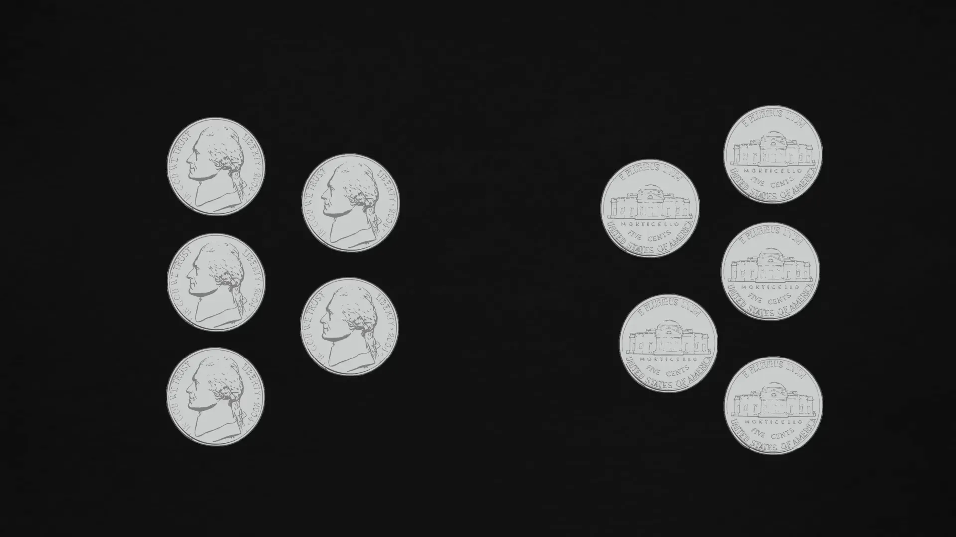 Diagram explaining coin flip trading mindset