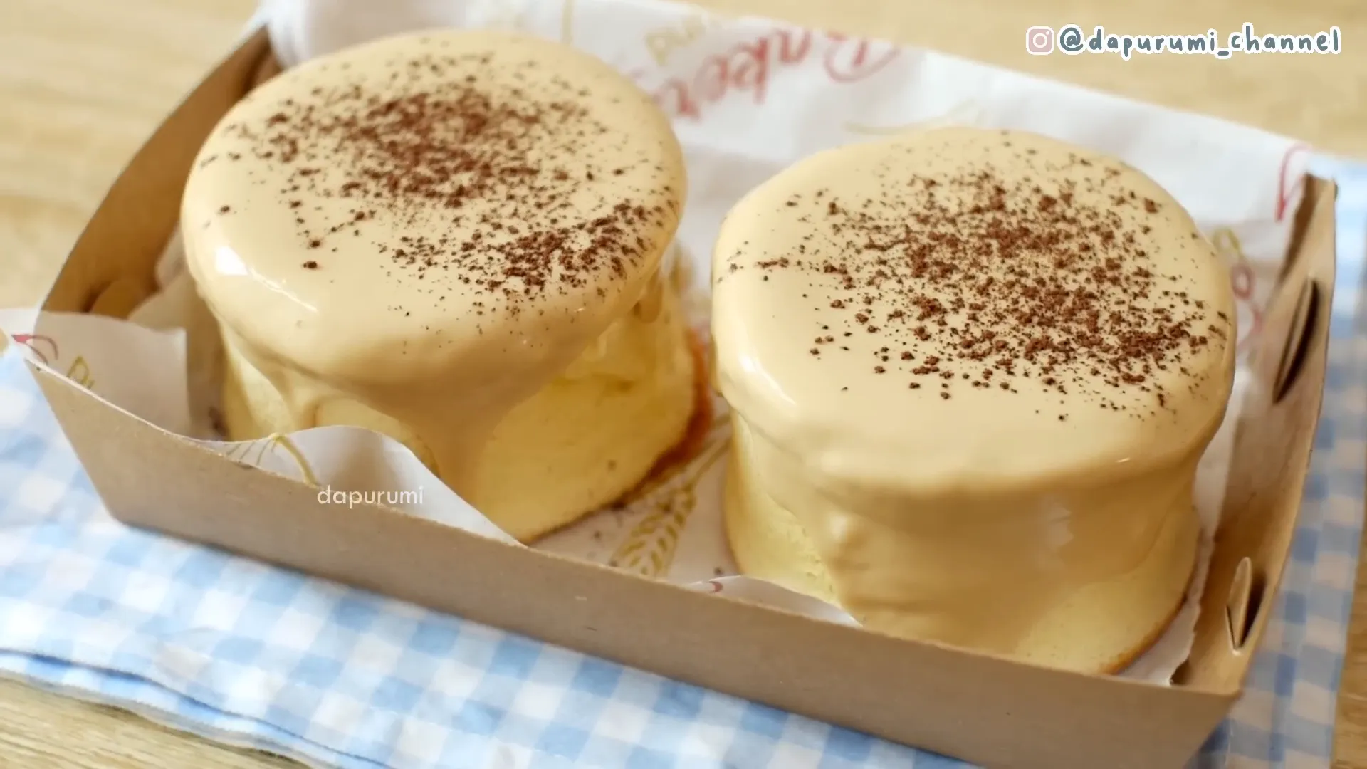 Fuyun souffle Jepang yang lembut dan menggoda siap disajikan