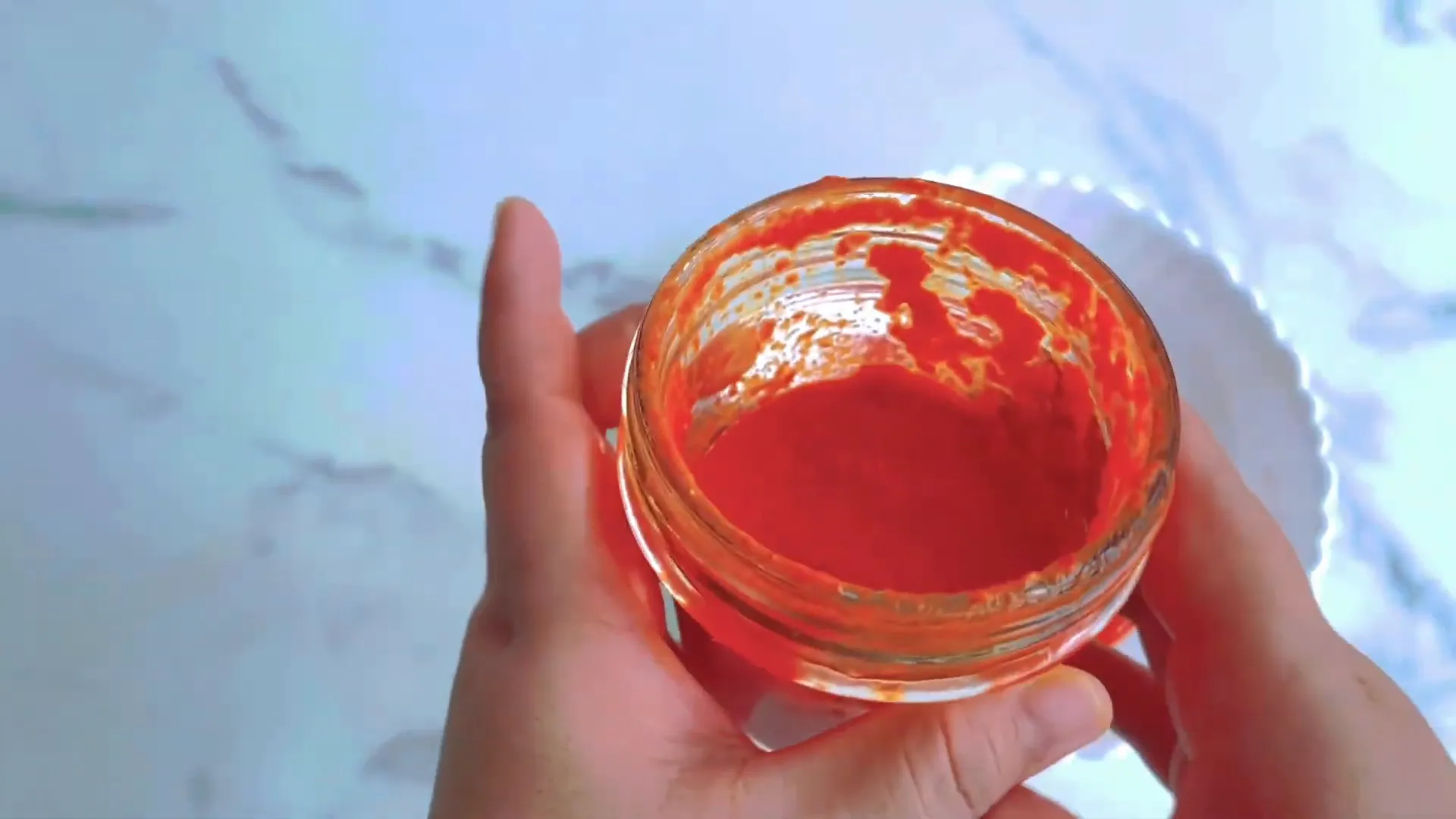 Bumbu halus sambal nanas yang sudah dihaluskan dengan blender