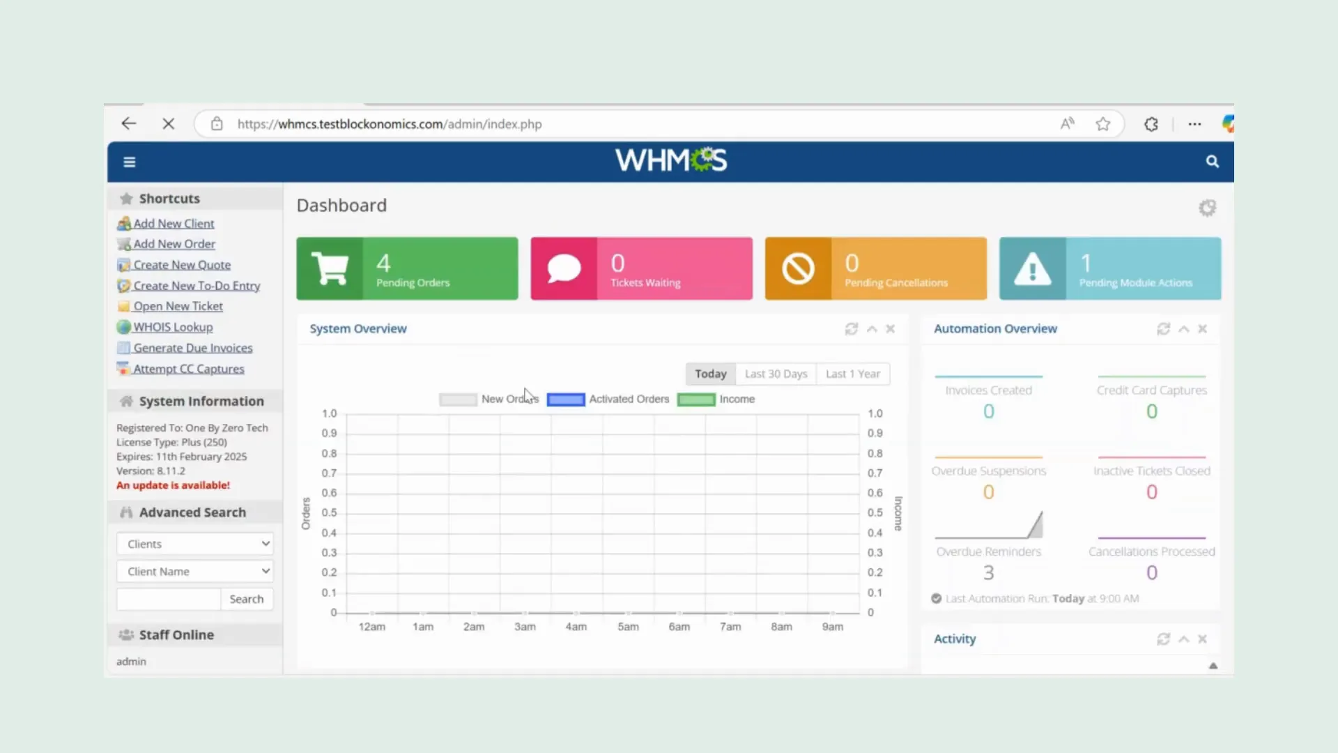 Uploading files to WHMCS directory