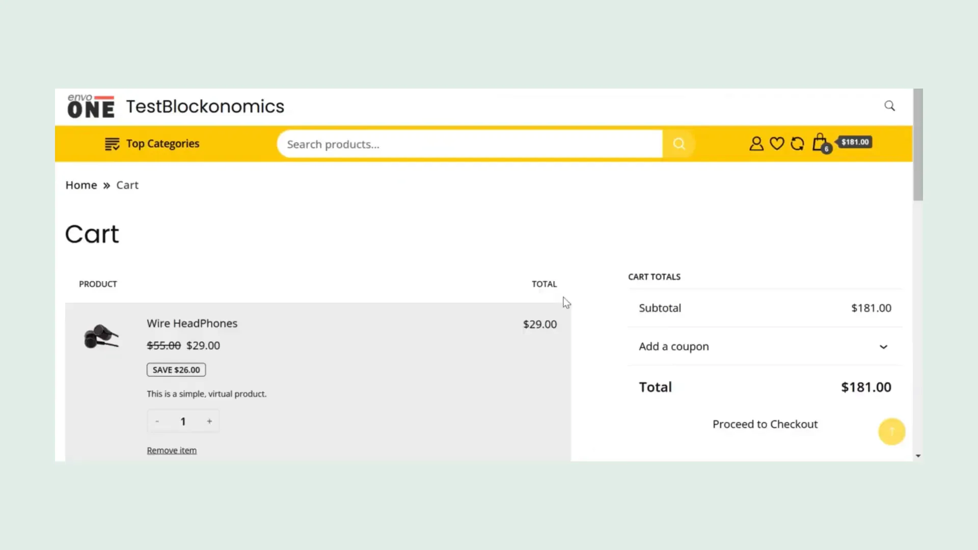 Customer checkout process overview