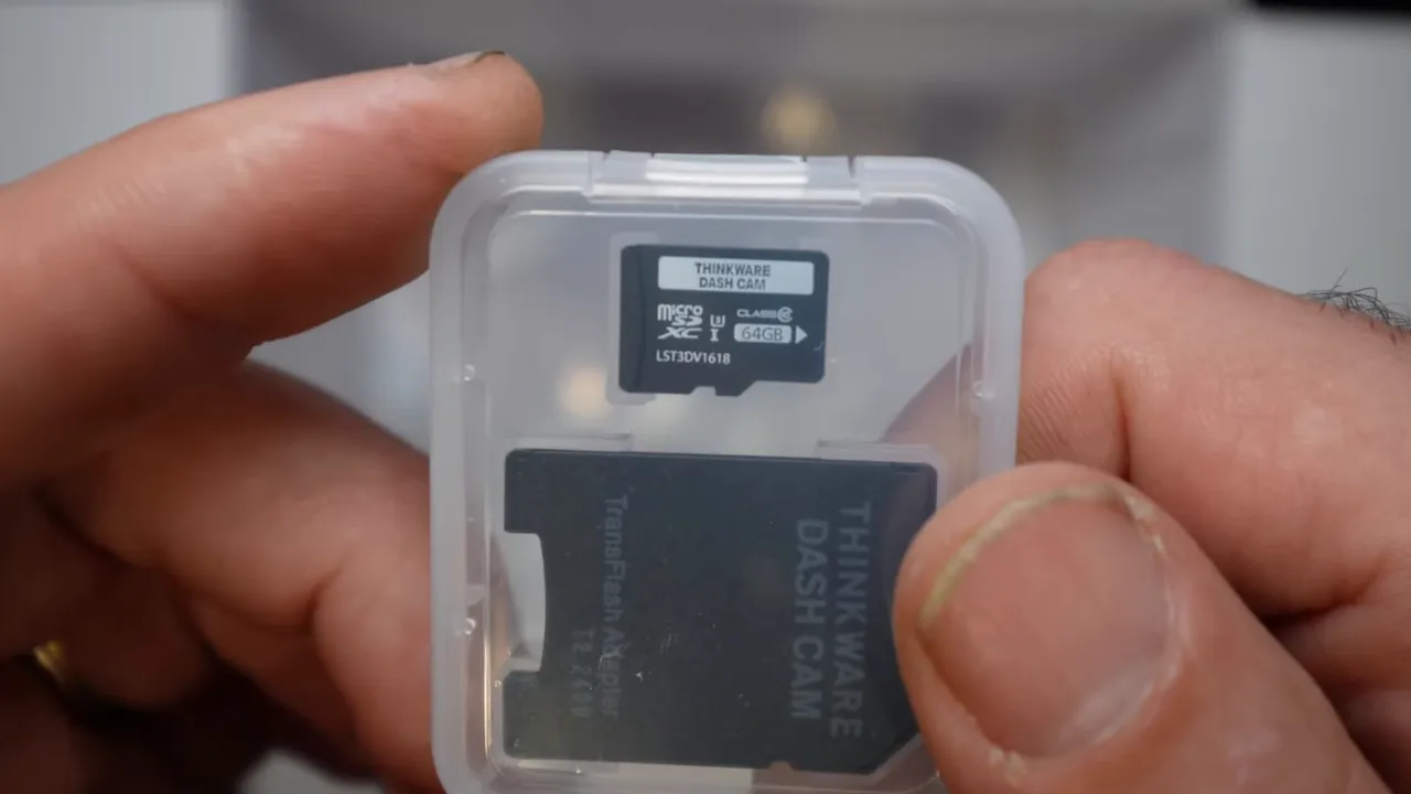 Thinkware 64GB microSD card included in the package