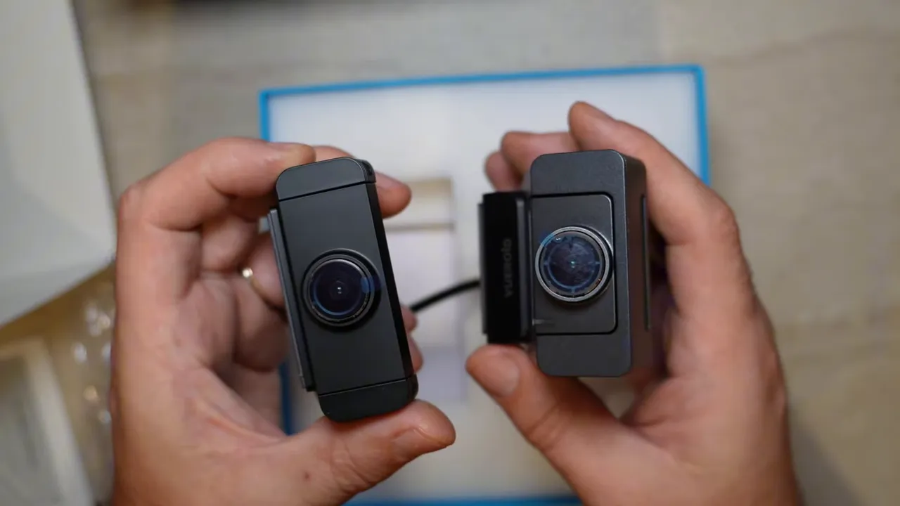 Front and rear Vueroid cameras shown side by side