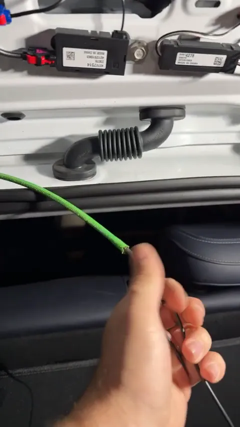 Specialty tool threaded through hatch area for cable pulling