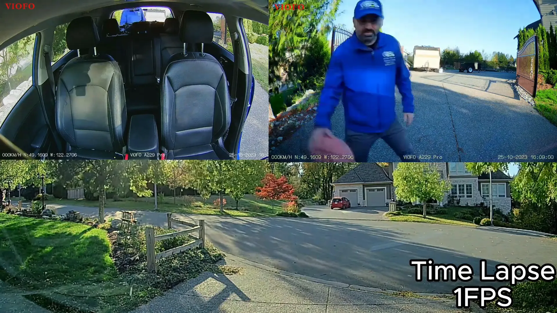 Time lapse parking mode recording