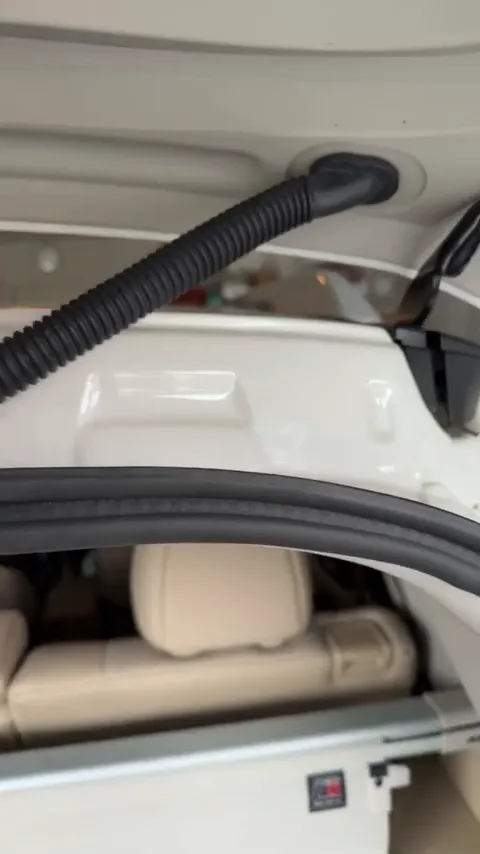 Accessing factory grommet on Nissan Rogue hatch