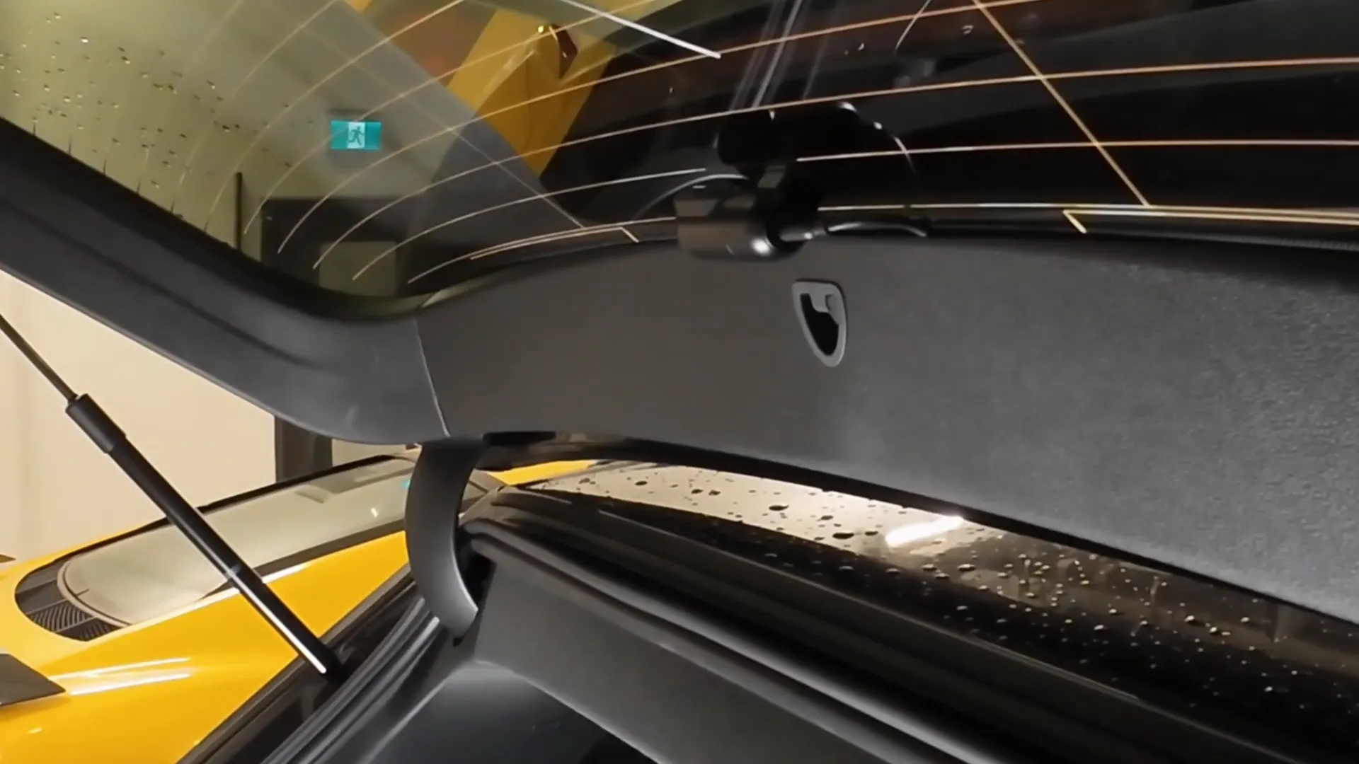 Mounting the rear camera in the hatch.