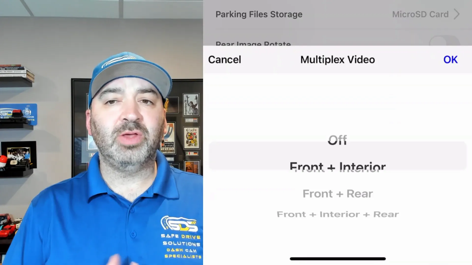 Multiplex video turned off in settings for normal mode