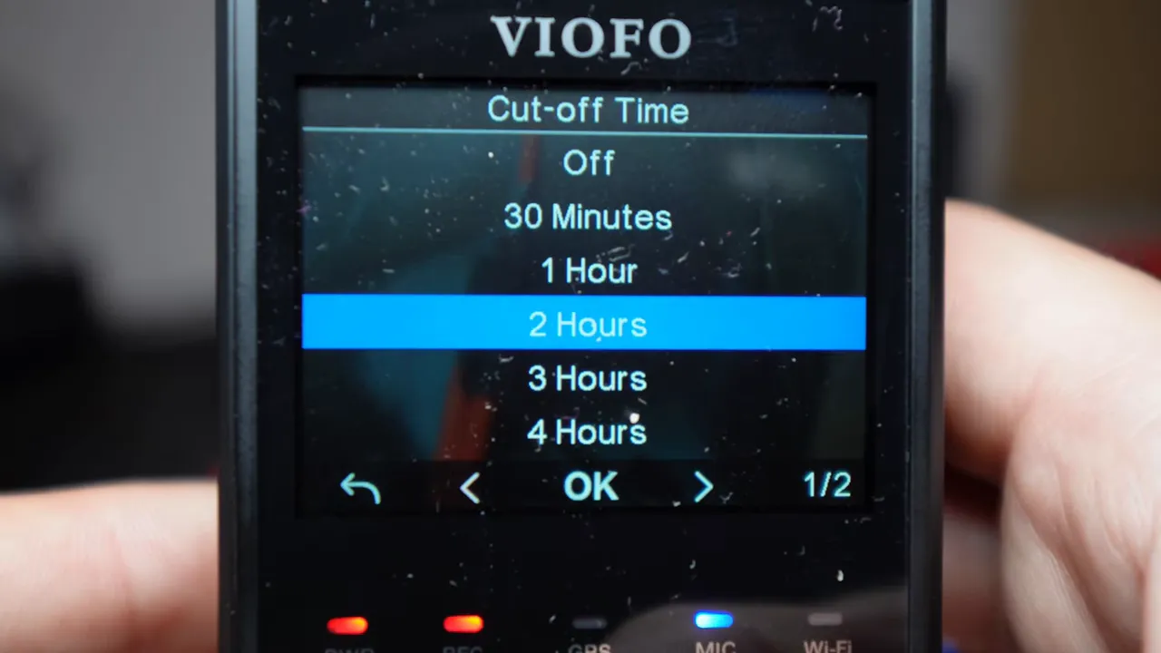 Setting cutoff timer on A329S