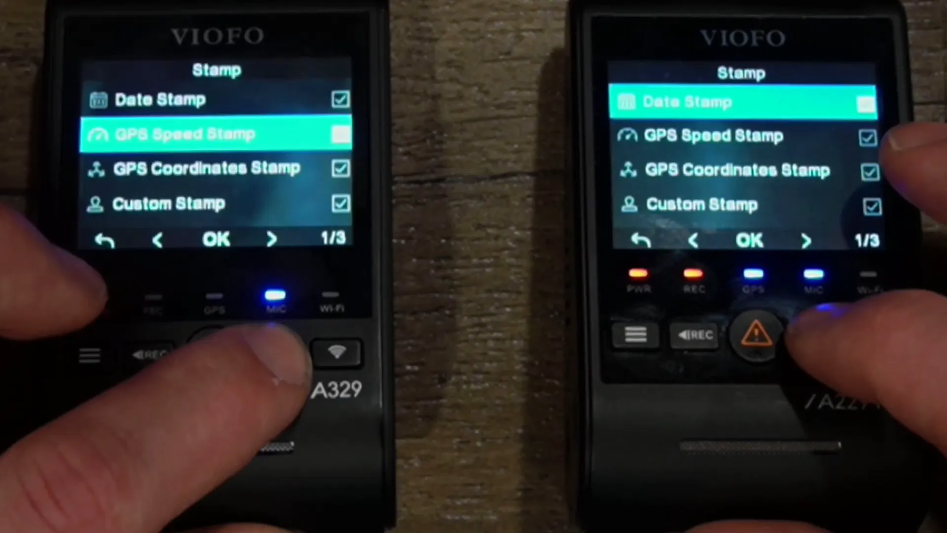 Stamp options for video overlay customization