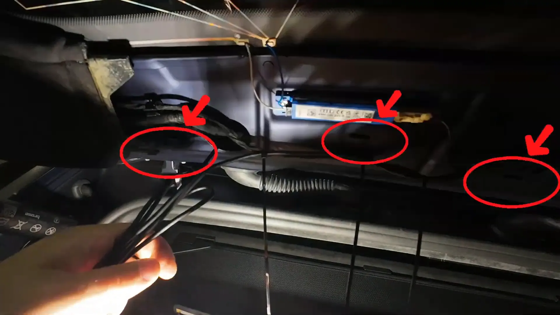 Rear Viofo A229 Pro mounted cleanly on the rear hatch with wiring hidden