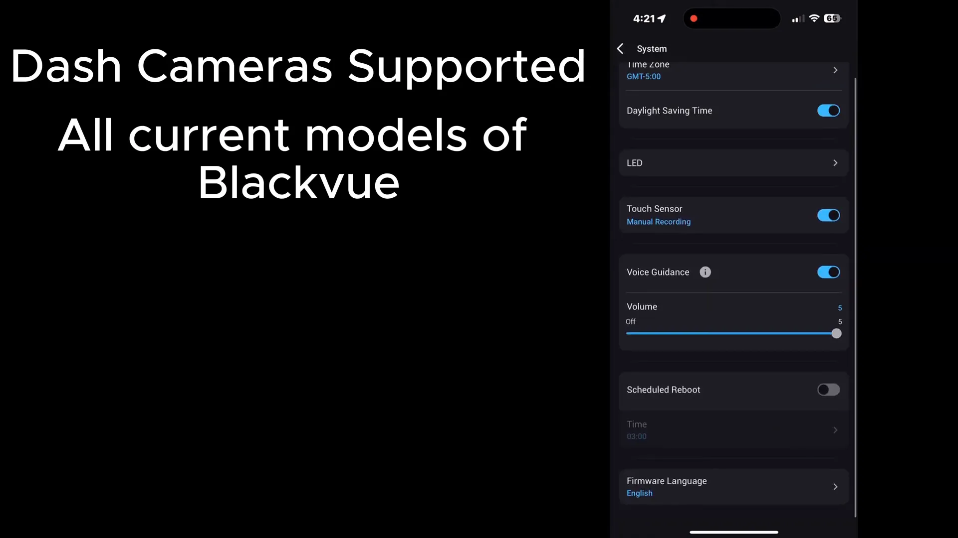 Enabling daylight savings on Blackvue dash camera