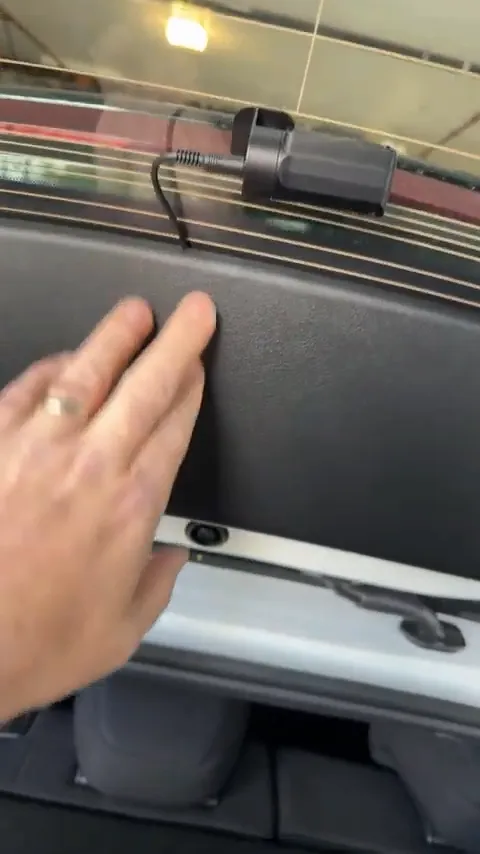 Rear camera mounted discreetly in Mazda 3