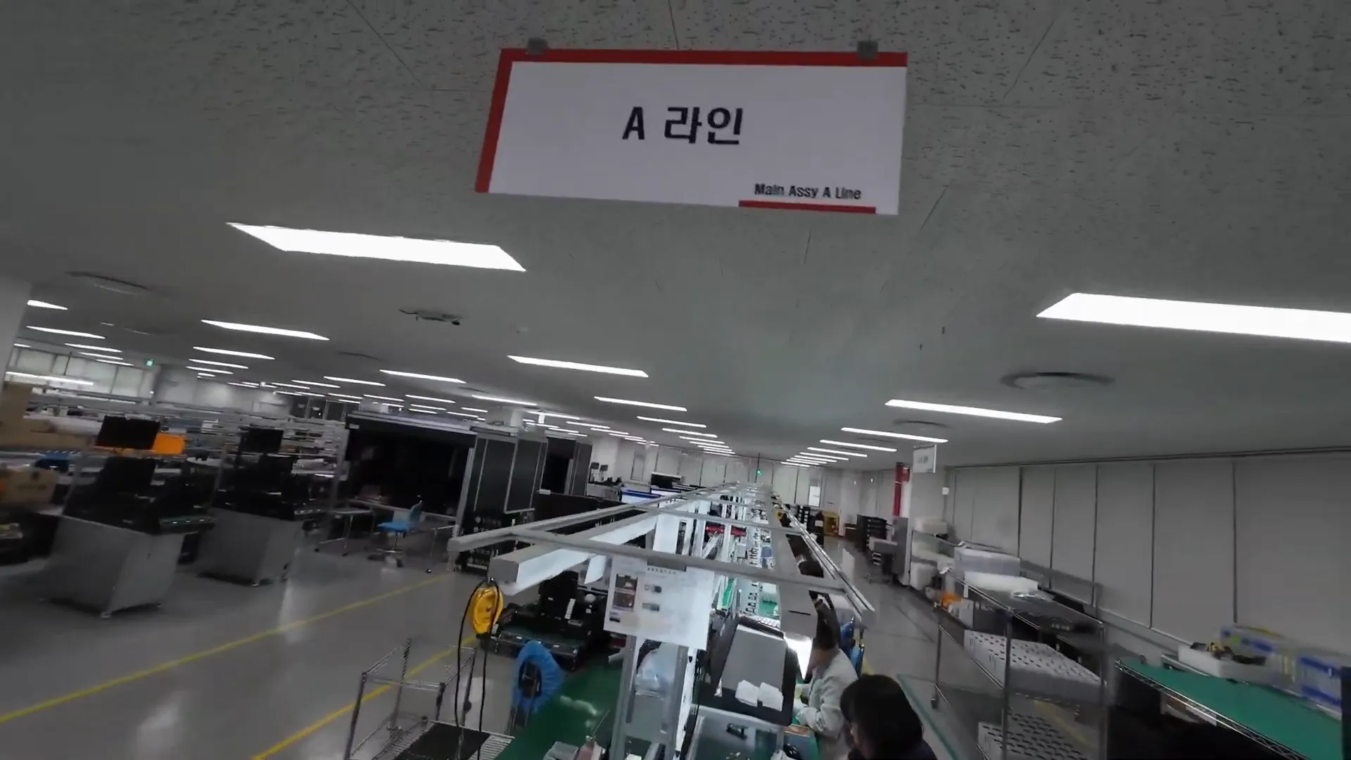 Main assembly line for dash cameras
