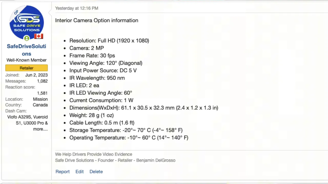 USB-C input on U3000 Pro for interior camera or LTE module