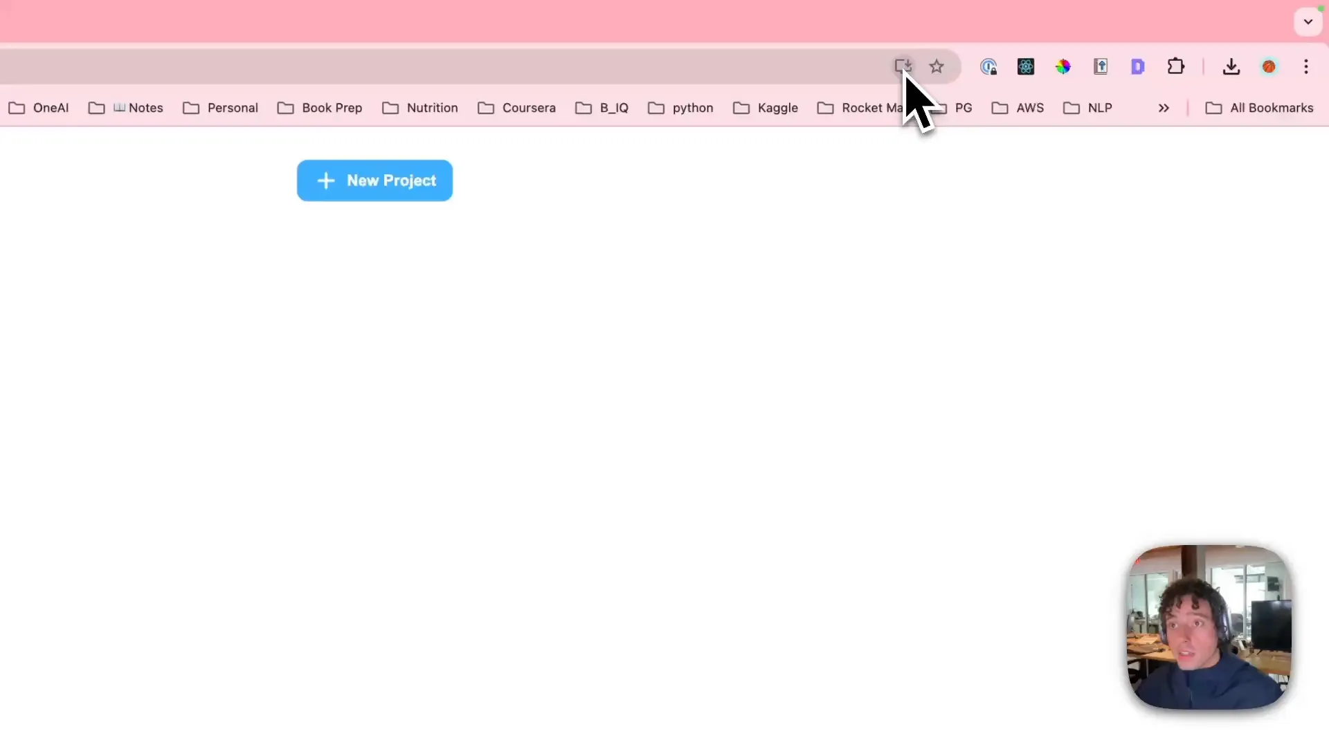 Download button on the Prompt website