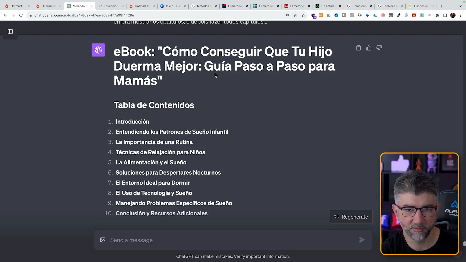 Estrutura do e-book criado com ChatGPT