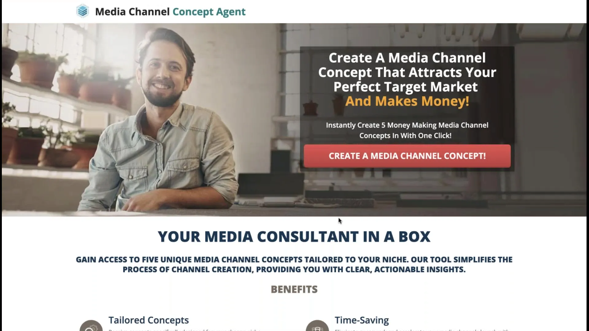 Media channel concept agent and plan generator tools