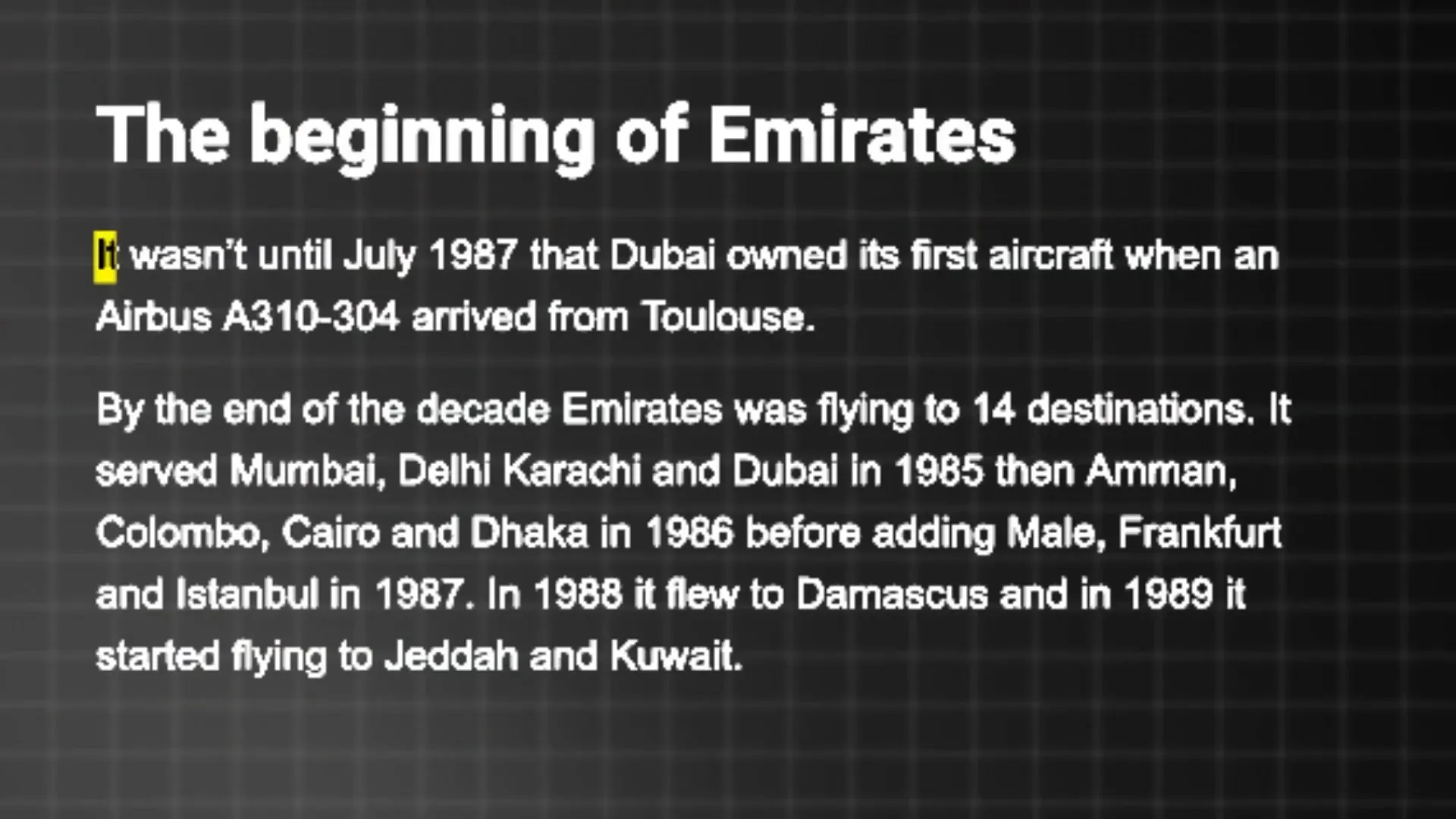The Mysterious Collapse of PIA 5 Emirates airline launch