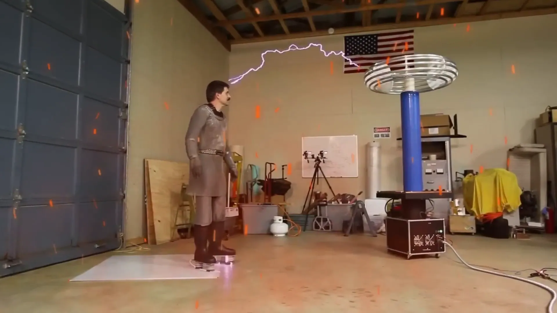 Building a Force Field: The Future of Protection 4 Faraday cage demonstration