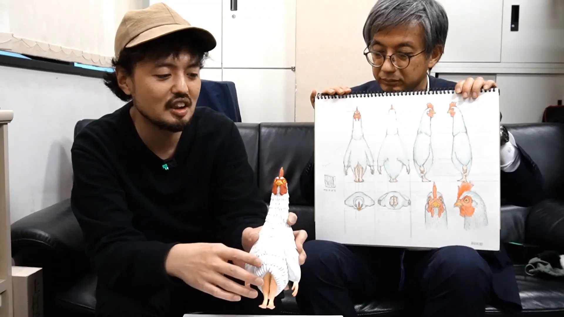 チキンサピエンスの顔のアップ