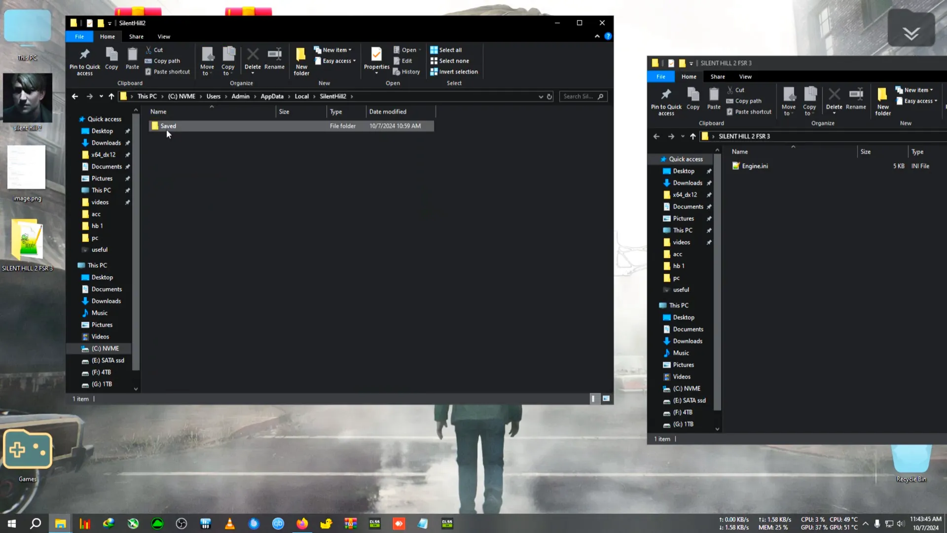 How to install fsr 3 mod in Silent Hill 2 3 Navigating to Silent Hill 2 configuration folder