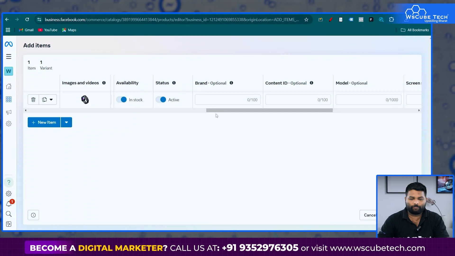 Entering Product Details Manually