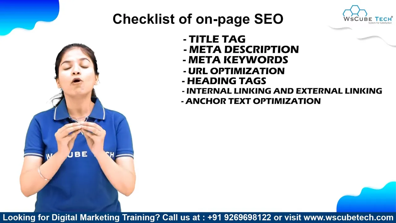 Danh sách kiểm tra hiển thị liên kết nội bộ, liên kết ngoài và tối ưu anchor text