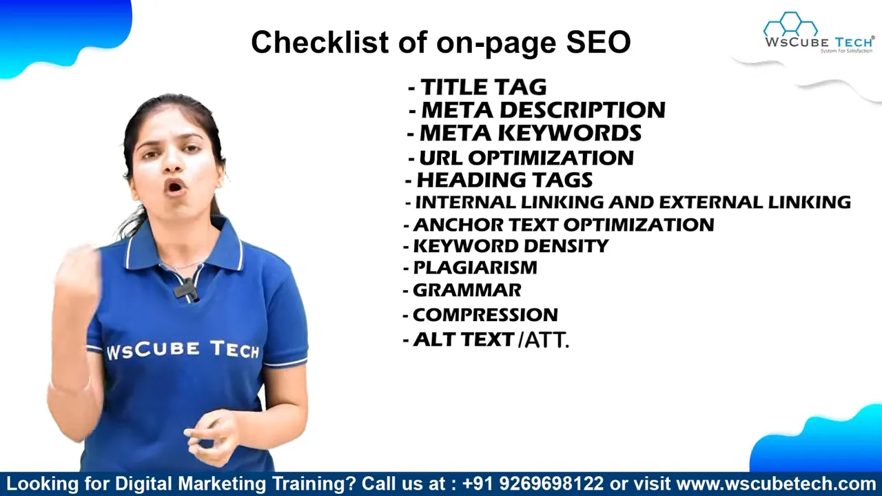Danh sách kiểm tra SEO có mục tối ưu hình ảnh và alt text