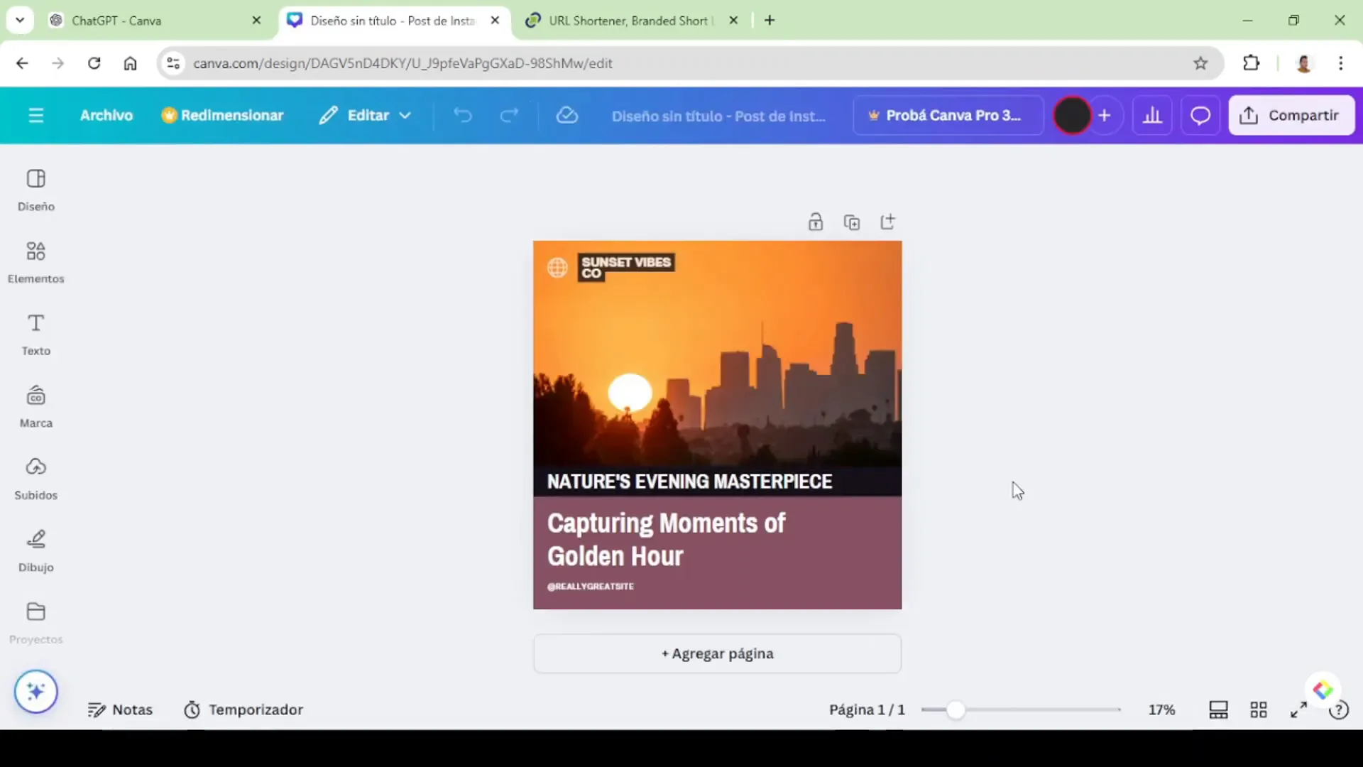 Descargando la imagen generada en Canva