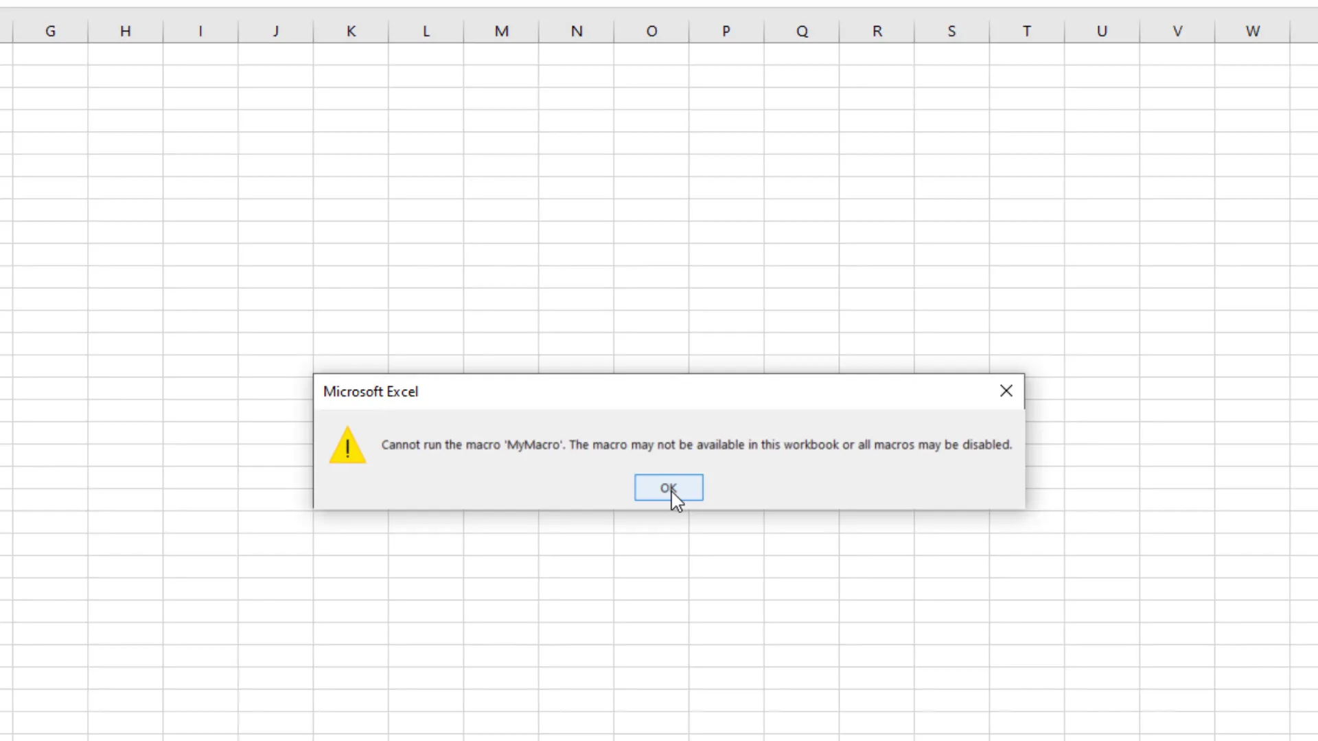 Creating MyMacro