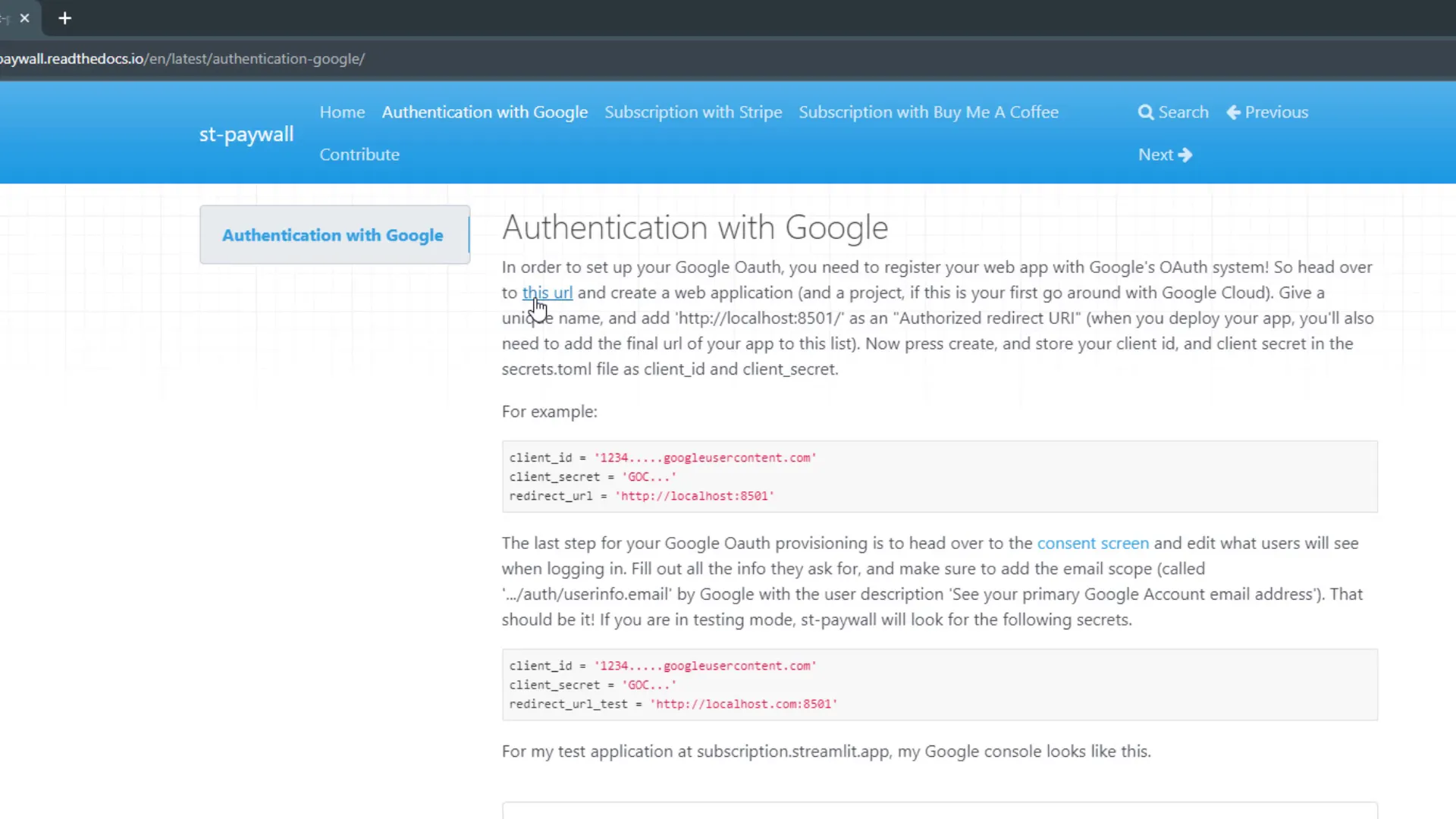 Creating Google Cloud project