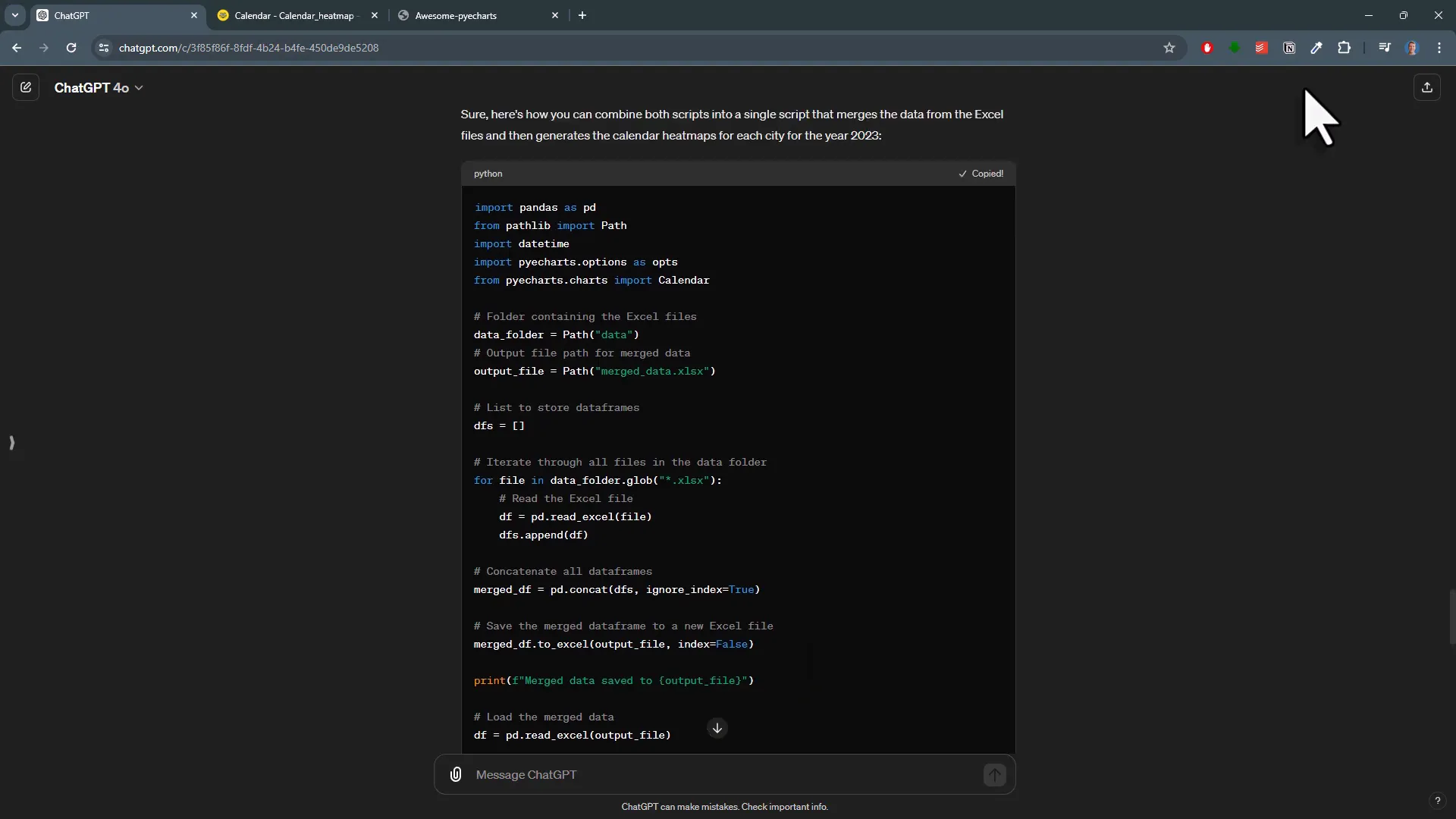 Combining scripts