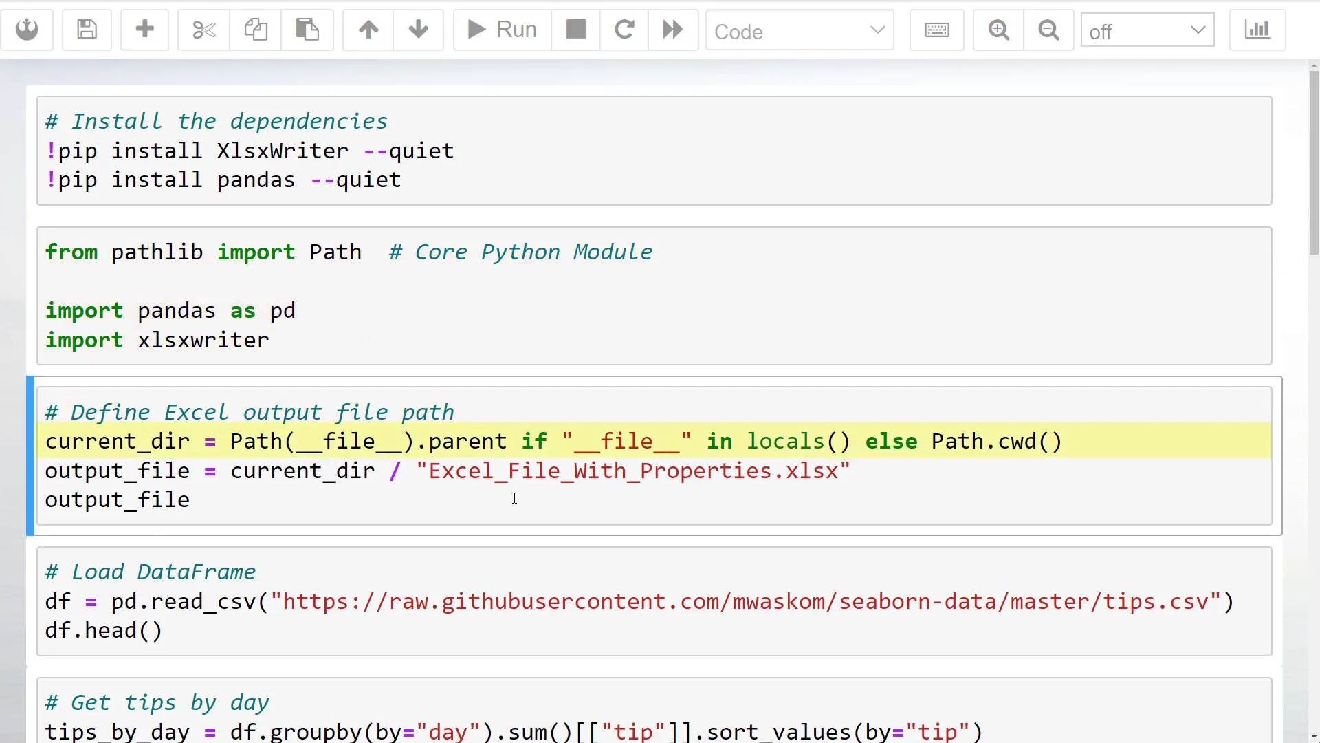 Defining current working directory