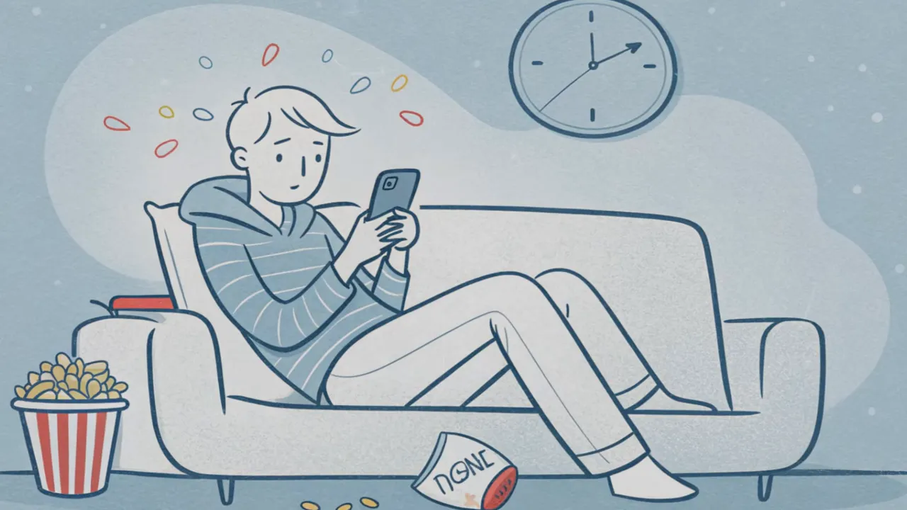 klare-illustration-person-auf-couch-mit-smartphone-uhr