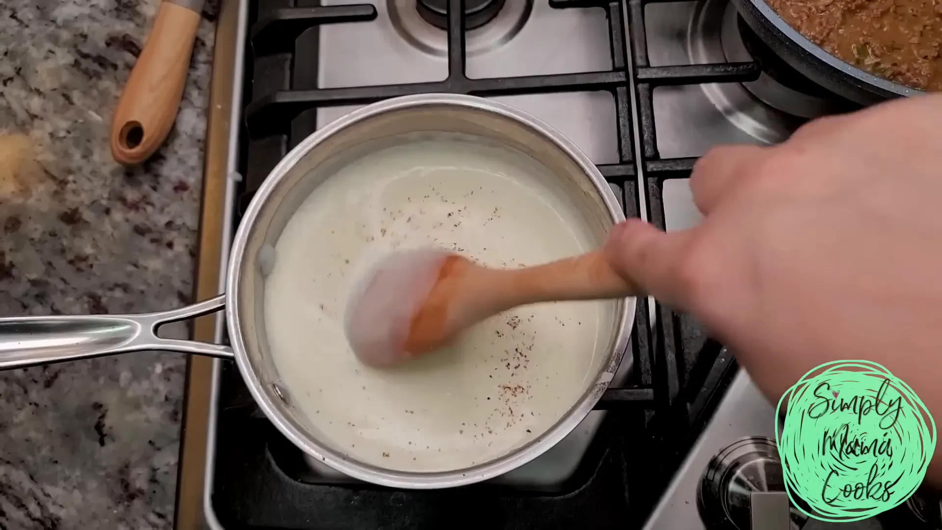 Thickened béchamel sauce