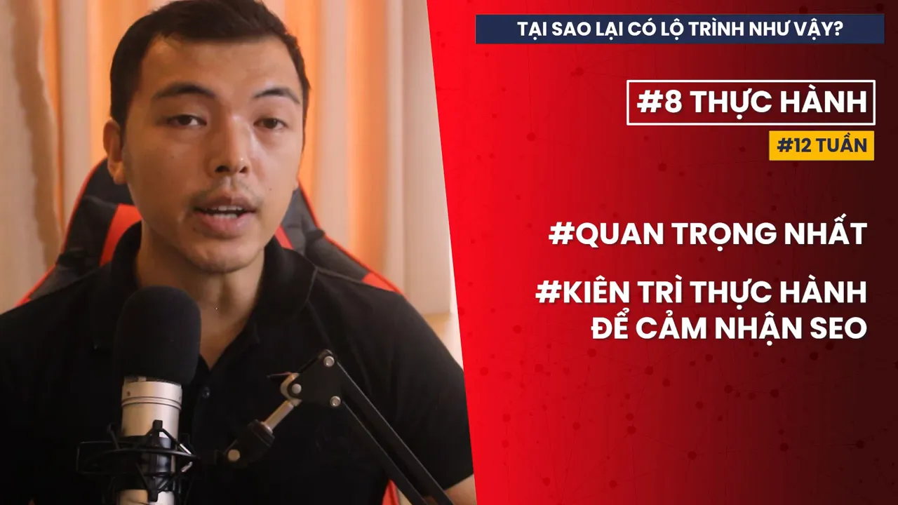 Bảng chữ nhấn mạnh thực hành là phần quan trọng nhất để cảm nhận SEO